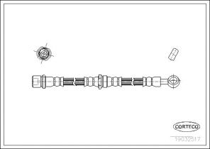Corteco 19032517 - Brzdová hadica