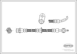 Corteco 19032948 - Brzdová hadica