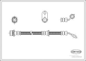 Corteco 19033054 - Brzdová hadica