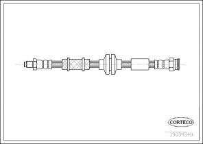 Corteco 19034340 - Brzdová hadica
