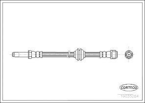 Corteco 19035284 - Brzdová hadica