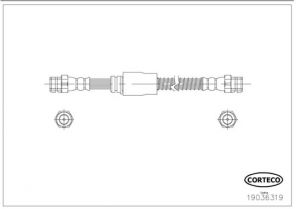 Corteco 19036319 - Brzdová hadica