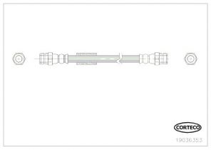Corteco 19036353 - Brzdová hadica