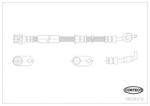 Corteco 19036372 - Brzdová hadica