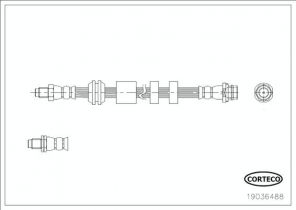 Corteco 19036488 - Brzdová hadica