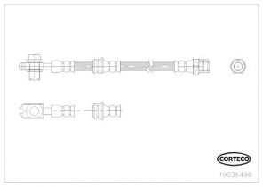 Corteco 19036496 - Brzdová hadica