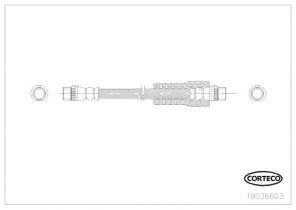 Corteco 19036603 - Brzdová hadica