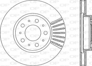 Open Parts BDA1614.20 - Brzdový kotúč -