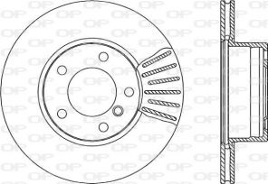 Open Parts BDR1669.20 - Brzdový kotúč -