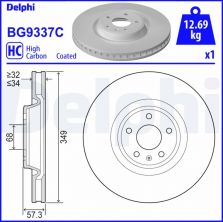 Delphi BG9337C - Brzdový kotúč -