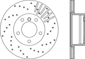 Open Parts BDRS1669.25 - Brzdový kotúč -