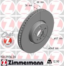 Zimmermann 150.2936.20 - Brzdový kotúč -