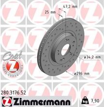 Zimmermann 280.3176.52 - Brzdový kotúč -