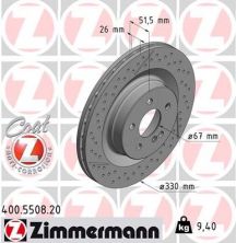 Zimmermann 400.5508.20 - Brzdový kotúč -