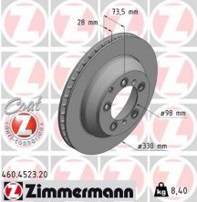 Zimmermann 460.4523.20 - Brzdový kotúč -
