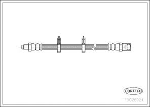 Corteco 19026924 - Brzdová hadica