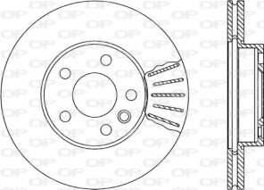 Open Parts BDR1676.20 - Brzdový kotúč -