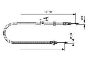 Bosch 1 987 482 133 - Brzdové lano -