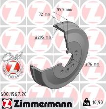 Zimmermann 600.1967.20 - Brzdový bubon -
