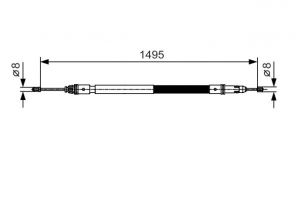 Bosch 1 987 482 118 - Brzdové lano -