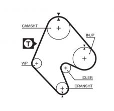 Gates 5048 - Rozvodový remeň