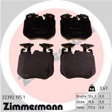 Zimmermann 22392.195.1 - Brzdové platničky -
