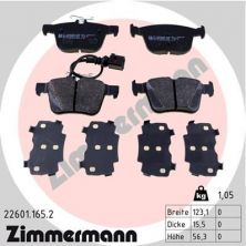 Zimmermann 22601.165.2 - Brzdové platničky -