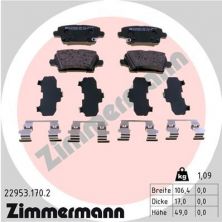 Zimmermann 22953.170.2 - Brzdové platničky -