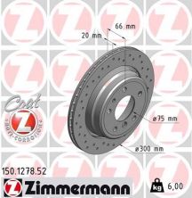 Zimmermann 150.1278.52 - Brzdový kotúč -
