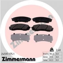 Zimmermann 24597.175.1 - Brzdové platničky -