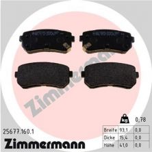 Zimmermann 25677.160.1 - Brzdové platničky -