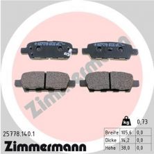 Zimmermann 25778.140.1 - Brzdové platničky -