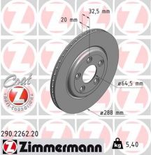 Zimmermann 290.2262.20 - Brzdový kotúč -
