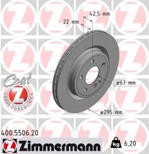 Zimmermann 400.5506.20 - Brzdový kotúč -
