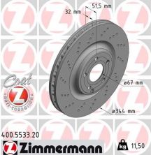 Zimmermann 400.5533.20 - Brzdový kotúč -