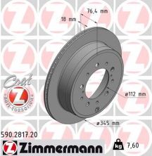 Zimmermann 590.2817.20 - Brzdový kotúč -