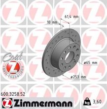 Zimmermann 600.3258.52 - Brzdový kotúč -