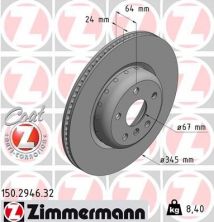 Zimmermann 150.2946.32 - Brzdový kotúč -