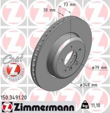 Zimmermann 150.3491.20 - Brzdový kotúč -