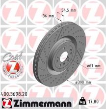 Zimmermann 400.3698.20 - Brzdový kotúč -