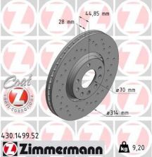 Zimmermann 430.1499.52 - Brzdový kotúč -