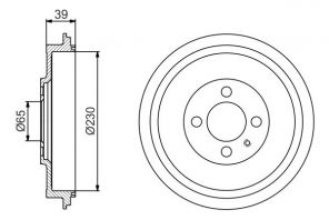 Bosch 0 986 477 194 - Brzdový bubon -