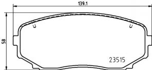 Brembo P 54 060 - Brzdové platničky -
