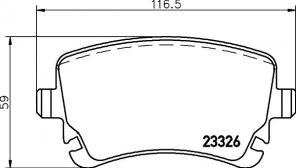 Brembo P 85 143 - Brzdové platničky -