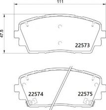 Brembo P 30 115 - Brzdové platničky -