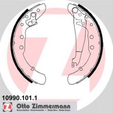 Zimmermann 10990.101.1 - Brzdové čeľuste -