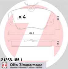 Zimmermann 21368.185.1 - Brzdové platničky -