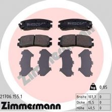 Zimmermann 21706.155.1 - Brzdové platničky -