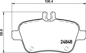 Brembo P 50 135 - Brzdové platničky -