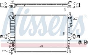 Nissens 65552A - Chladič vody -